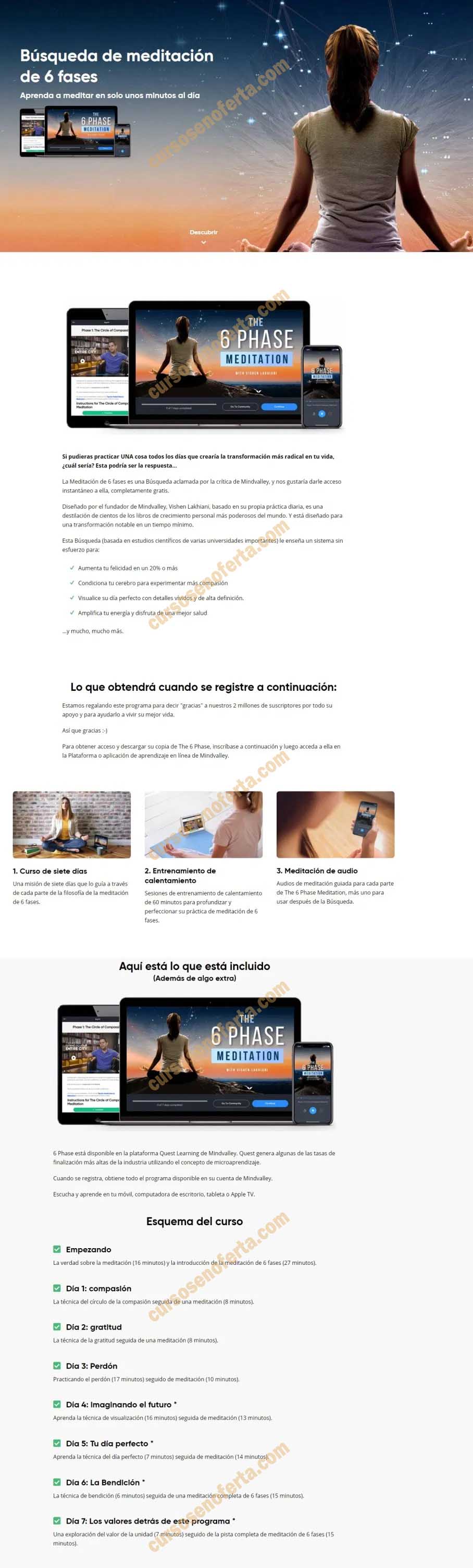 La meditación en 6 fases