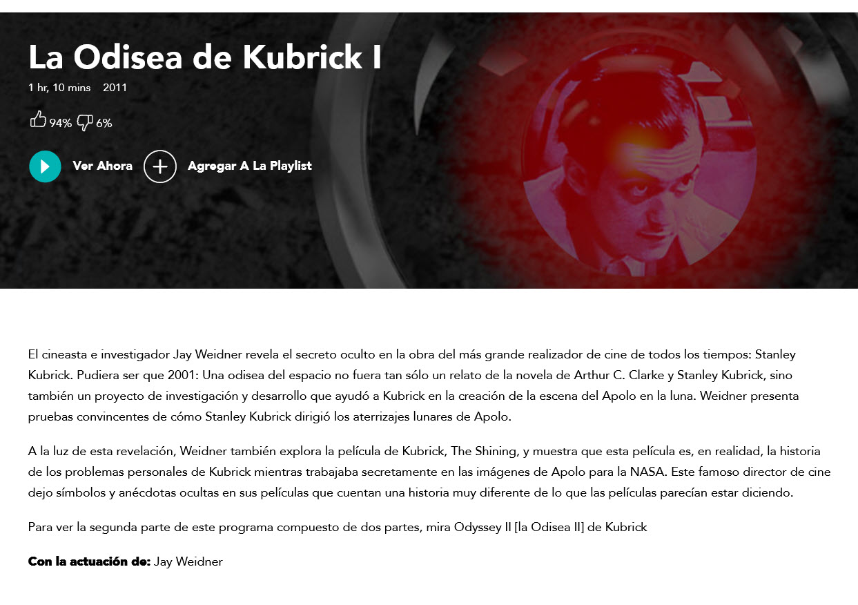 La odisea de Kubrick - Partes 1 y 2
