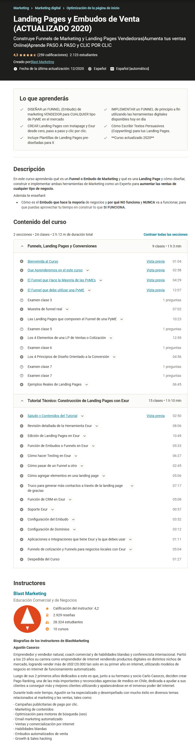 Landing pages y embudos de venta (actualizado 2020)