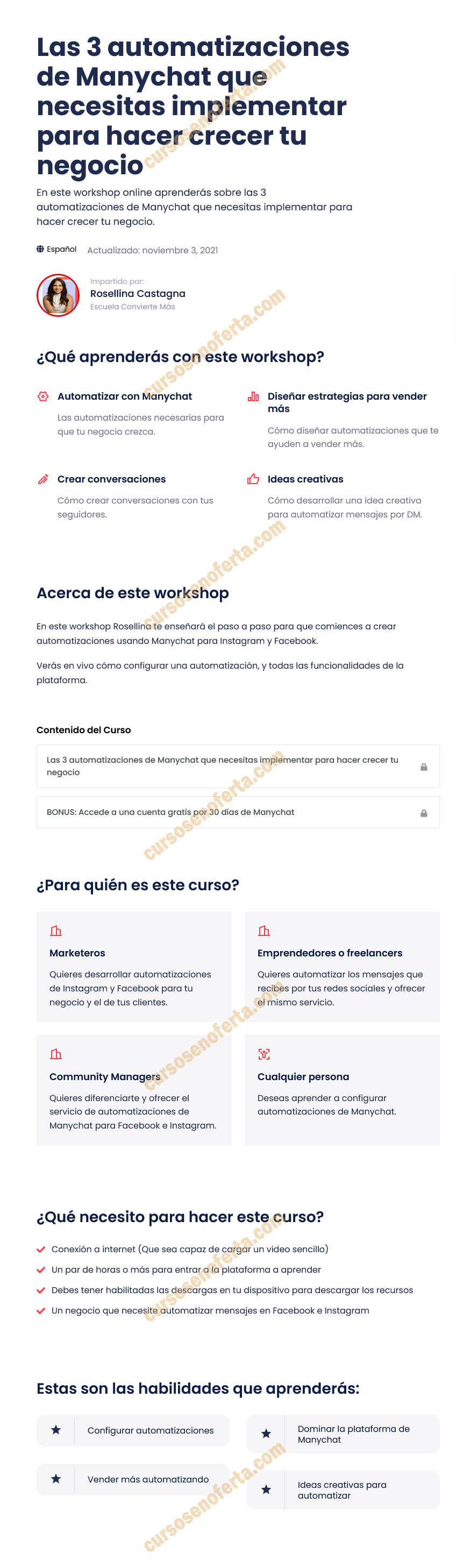 Las 3 automatizaciones de Manychat que necesitas