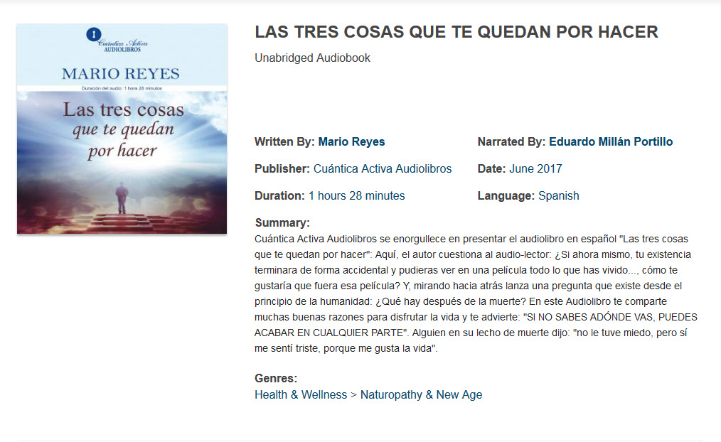 Las Tres Cosas Que Te Quedan Por Hacer - mario reyes