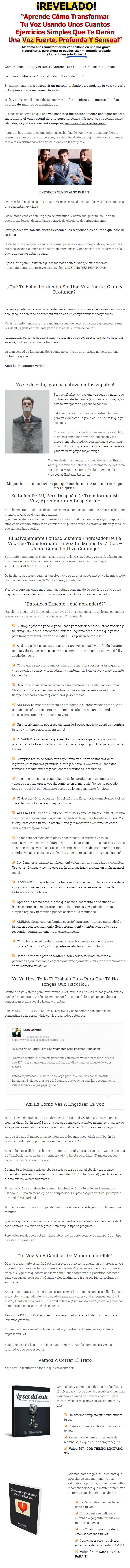 La voz del éxito