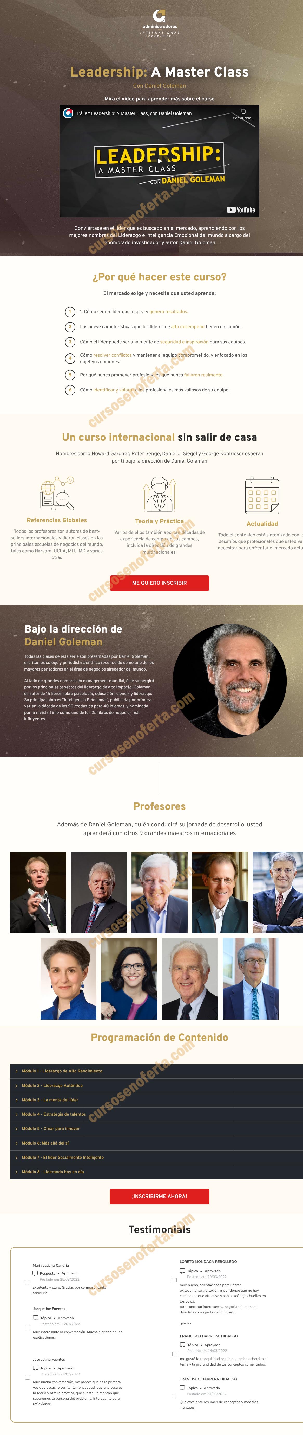 Leadership a Masterclass con Daniel Goleman
