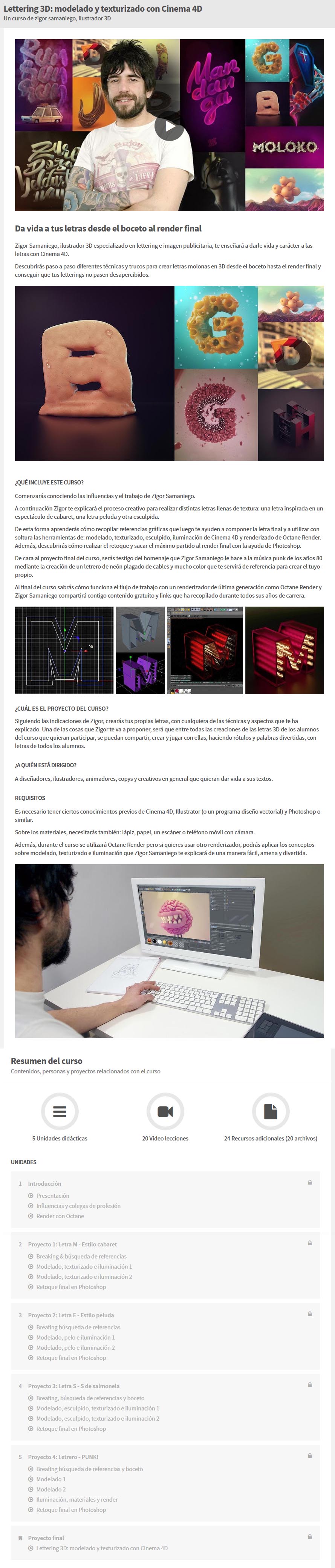 Lettering 3D: Modelado y Texturizado con Cinema 4D