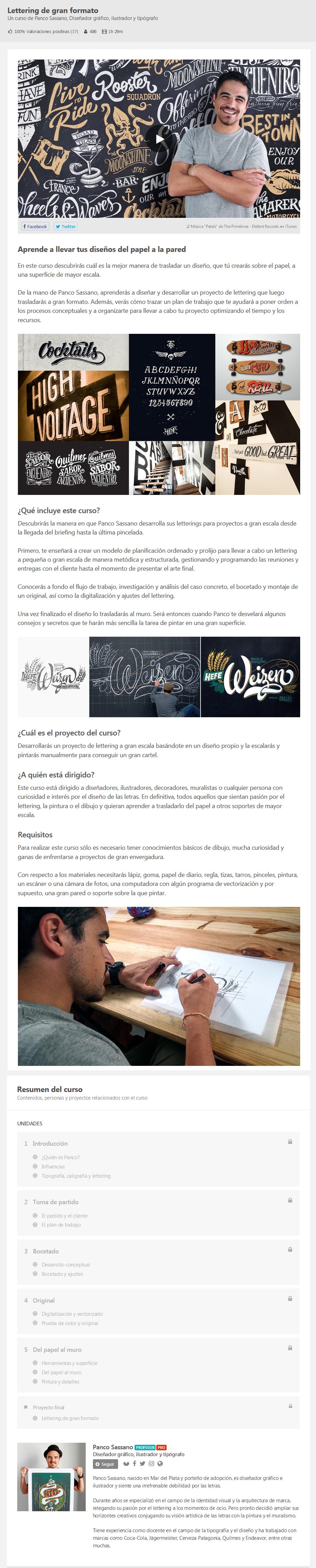 Lettering de Gran Formato - Panco Sassano