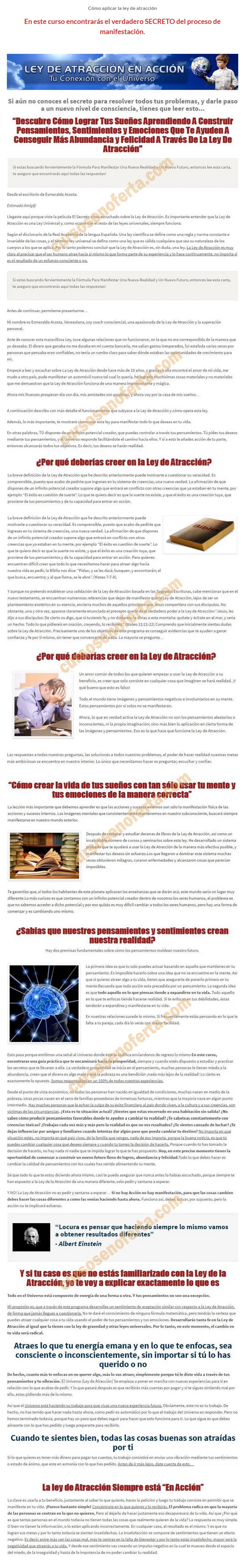 Ley de Atracción en Acción