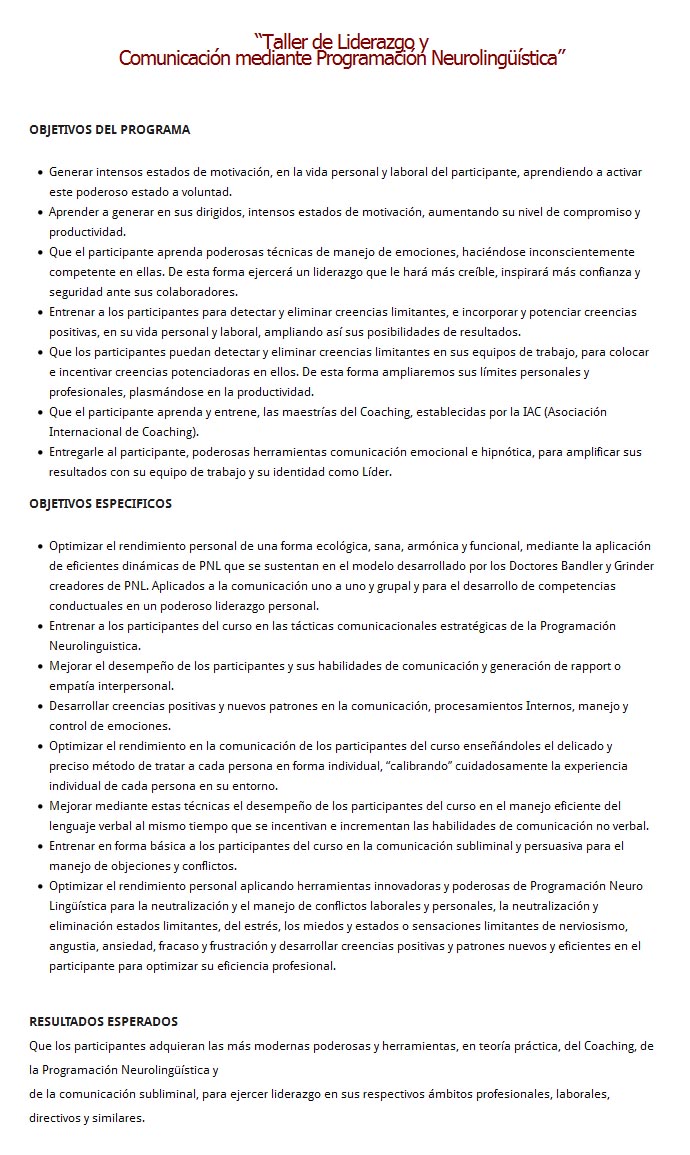Liderazgo y Comunicación con PNL - Rod Fuentes