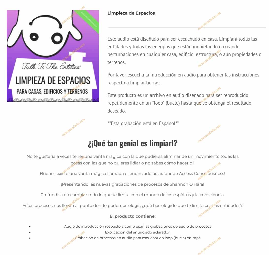Limpieza de espacios (Access Consciousness)