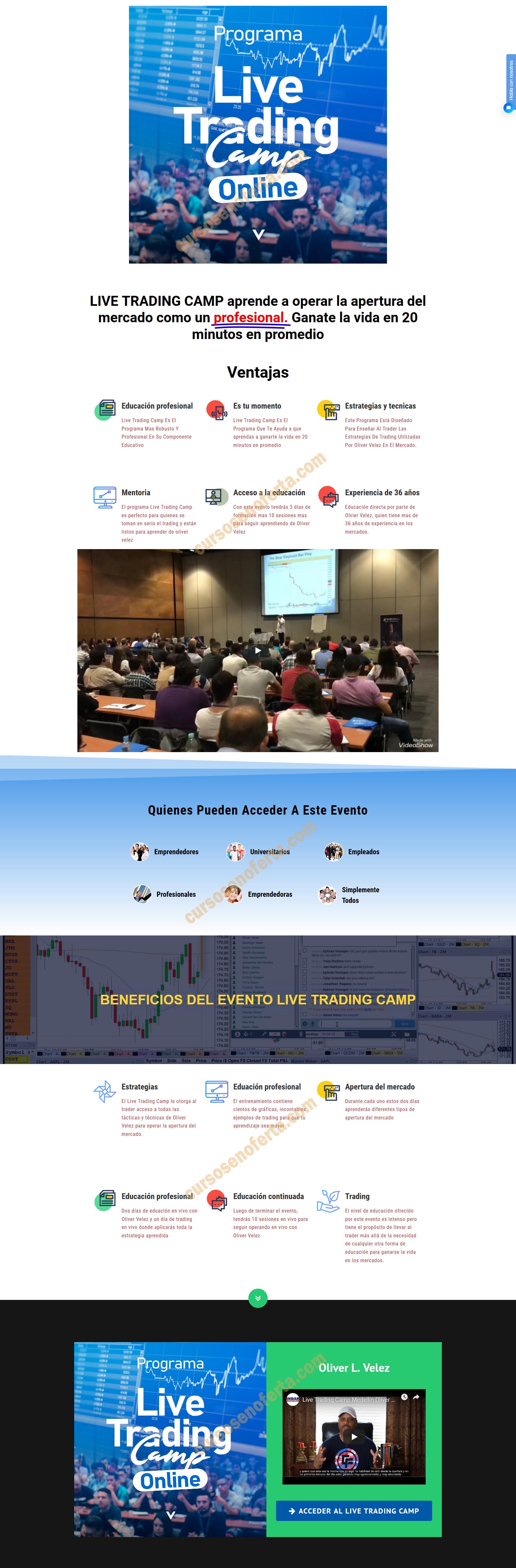 Live Trading Campo con Oliver Velez