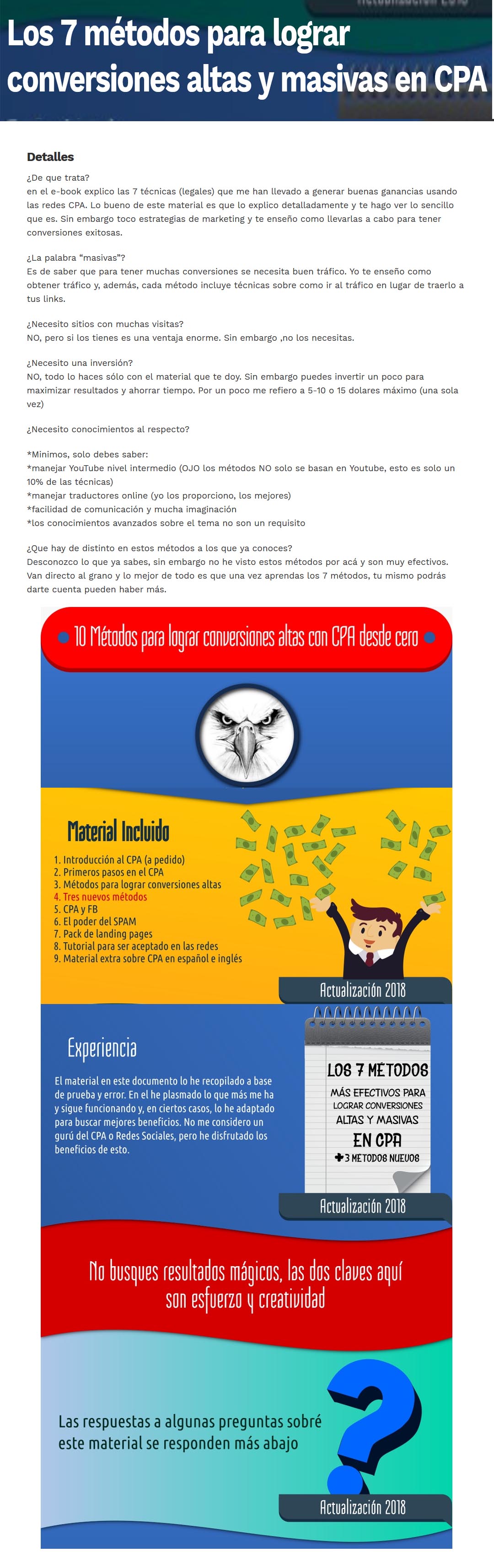 Los 7 Métodos Para Lograr Conversiones Altas y Masivas en CPA