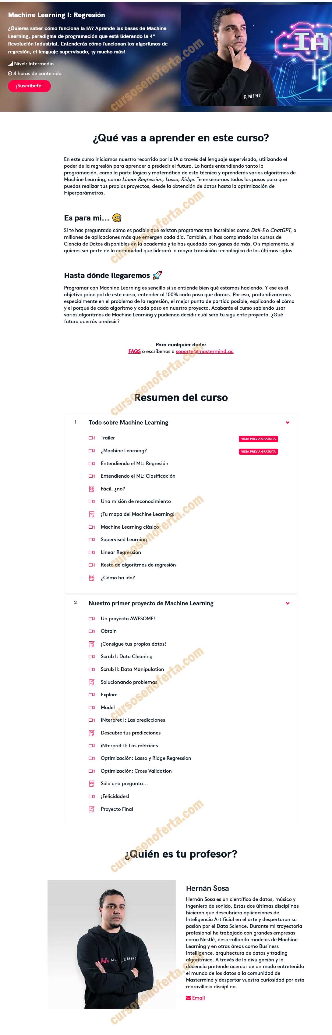 Machine Learning I Regresión