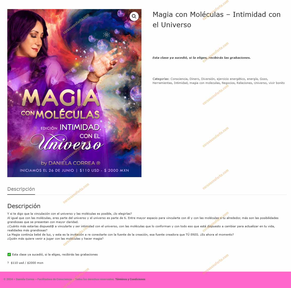 Magia con Moléculas Intimidad con el Universo