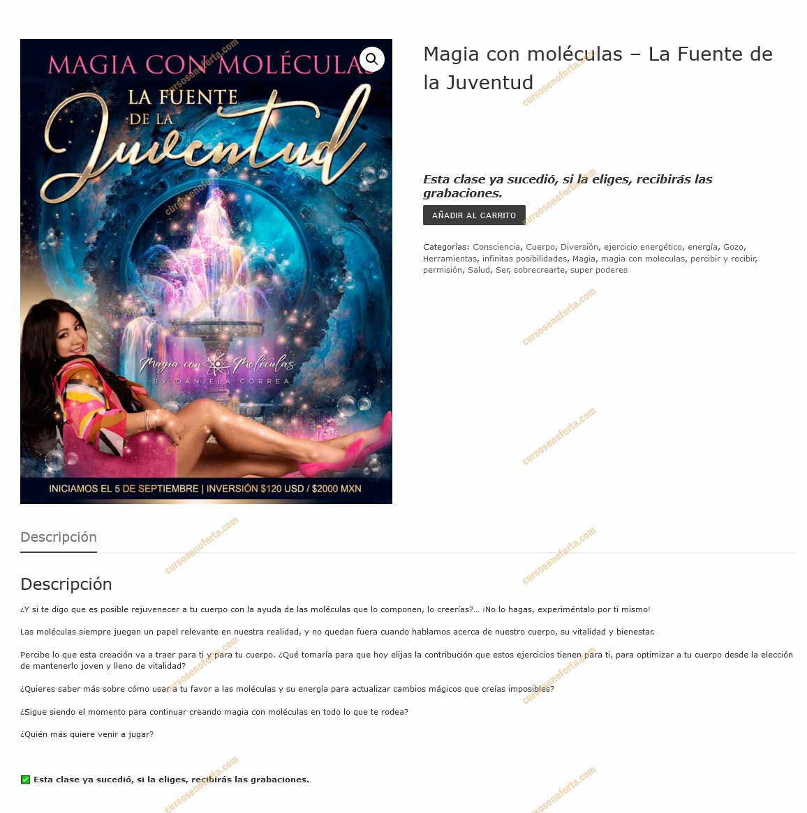 Magia con moléculas La Fuente de la Juventud