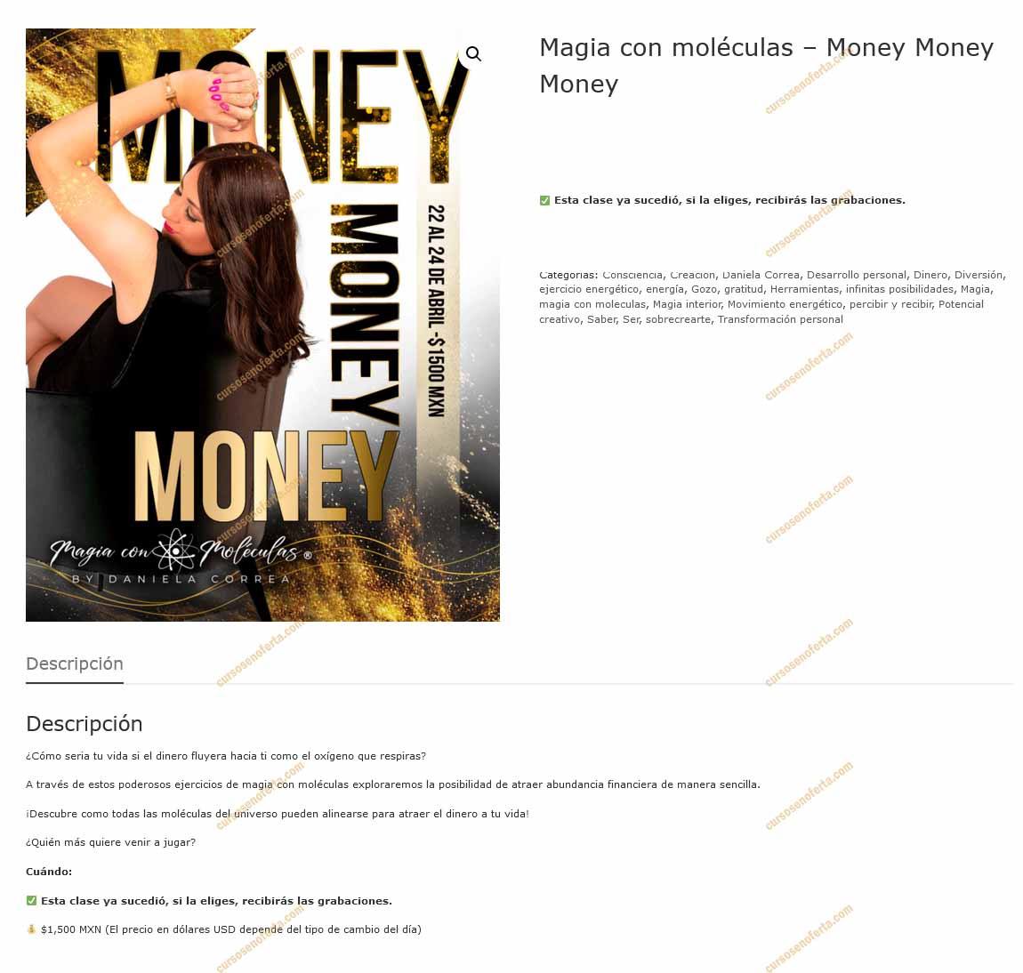 Magia con Moléculas Money Money Money - daniela correa