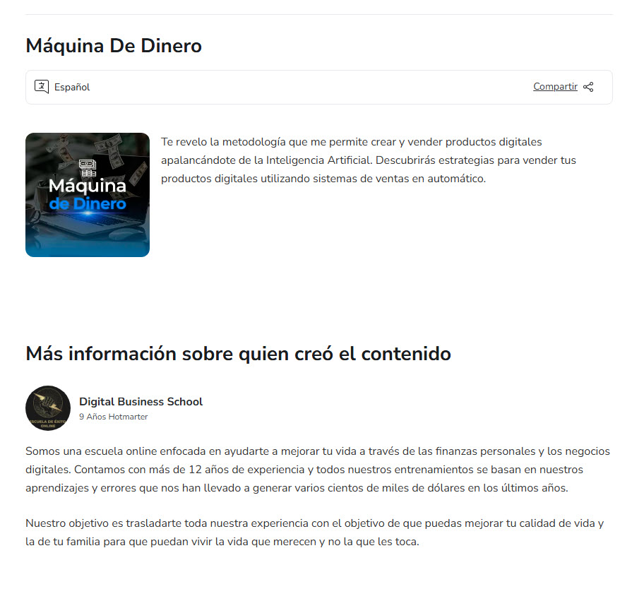 Máquina de Dinero - digital business school