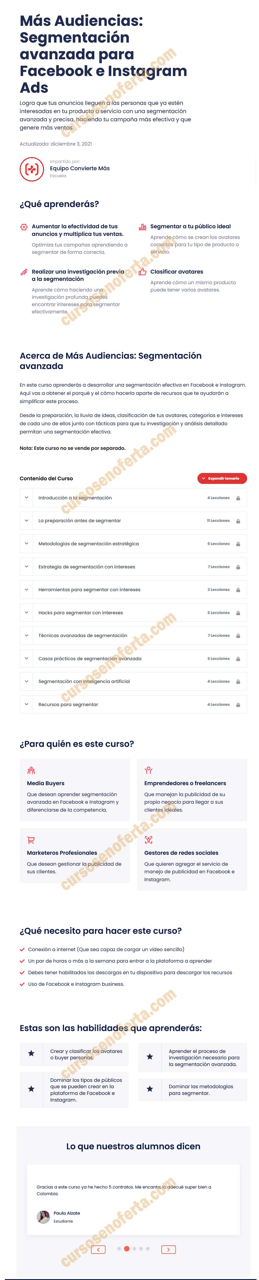 Más Audiencias - Segmentación avanzada para Facebook e Instagram Ads