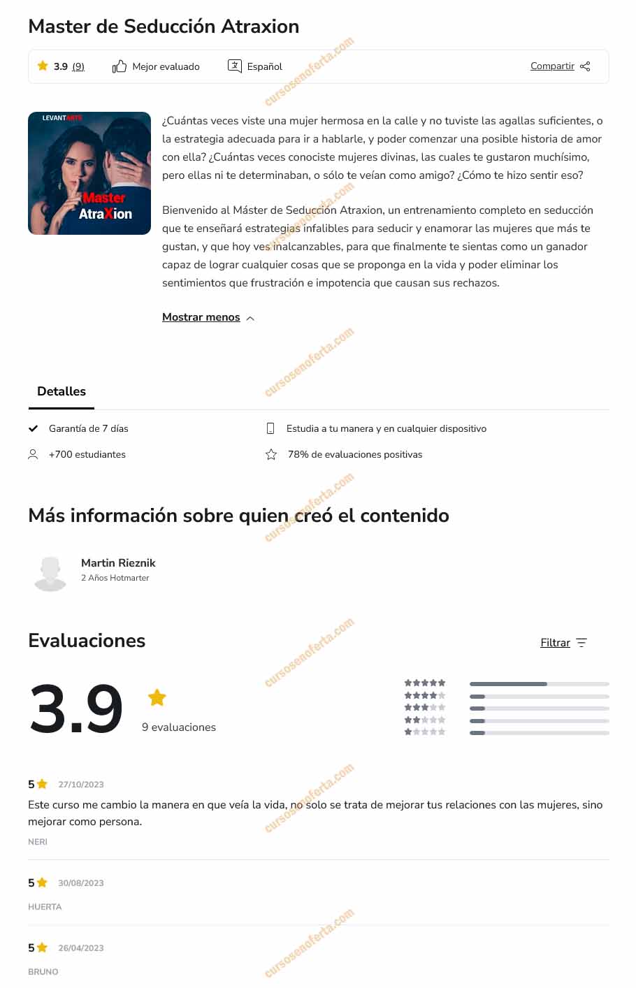 Master de Seducción AtraXion - martin rieznik