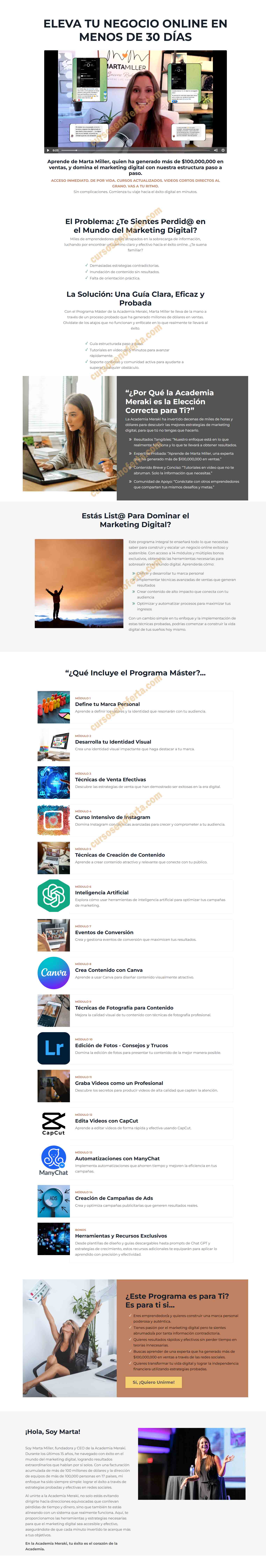 Master en Marketing Digital y Creación de Contenido - academia meraki