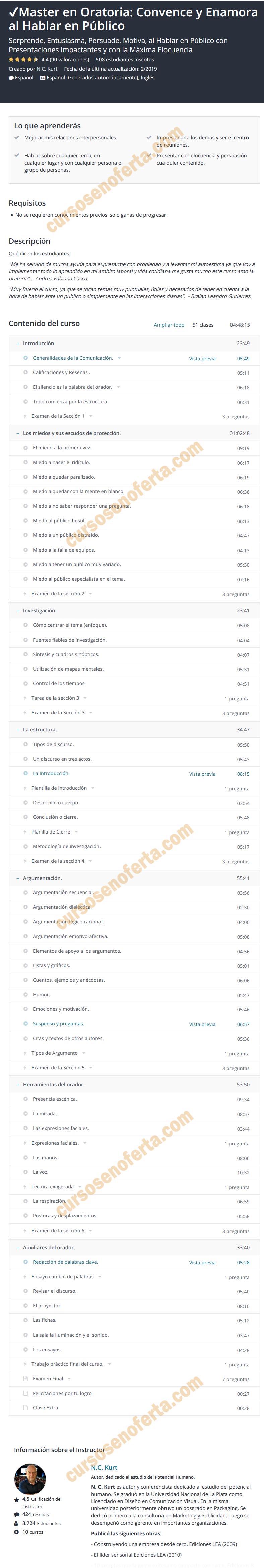 Master en Oratoria: Convence y Enamora al Hablar en Público