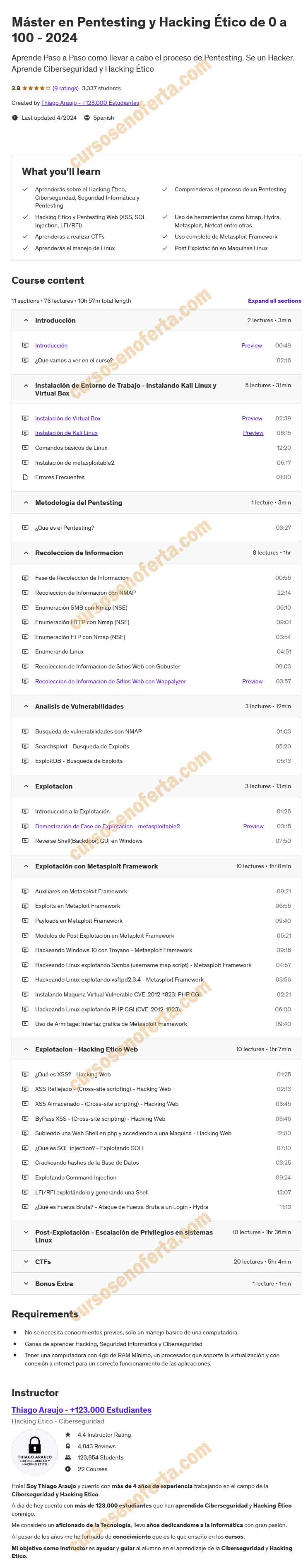 Máster en Pentesting y Hacking Ético de 0 a 100 - 2024