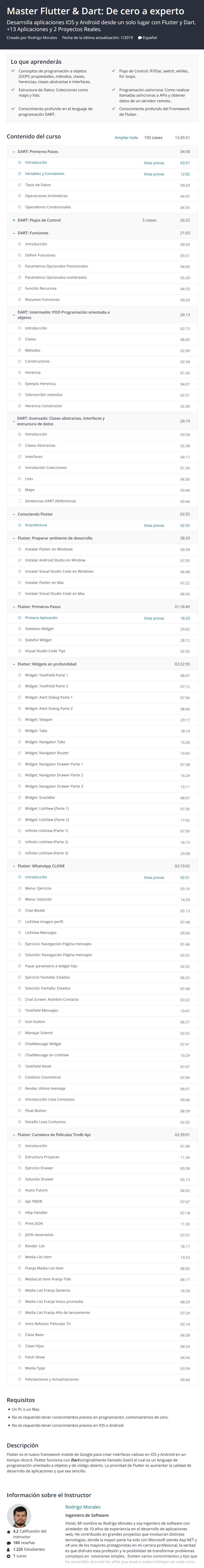 Master Flutter & Dart: De cero a experto 