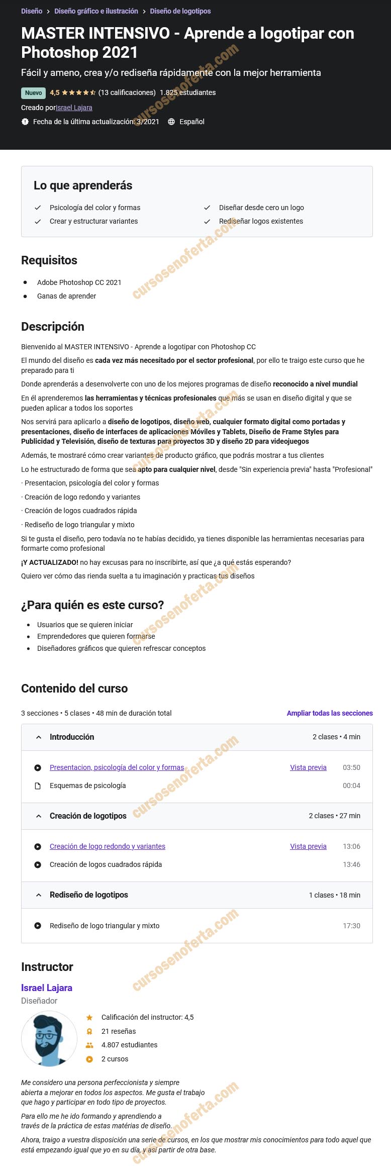 MASTER INTENSIVO - Aprende a logotipar con Photoshop 2021 