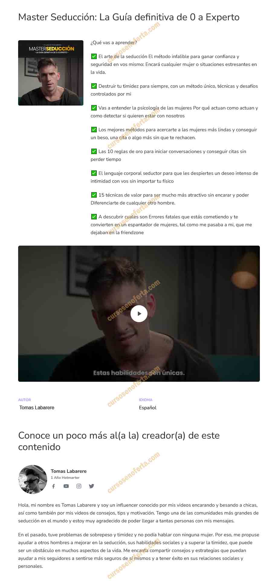 Master seducción - La guía definitiva de 0 a experto