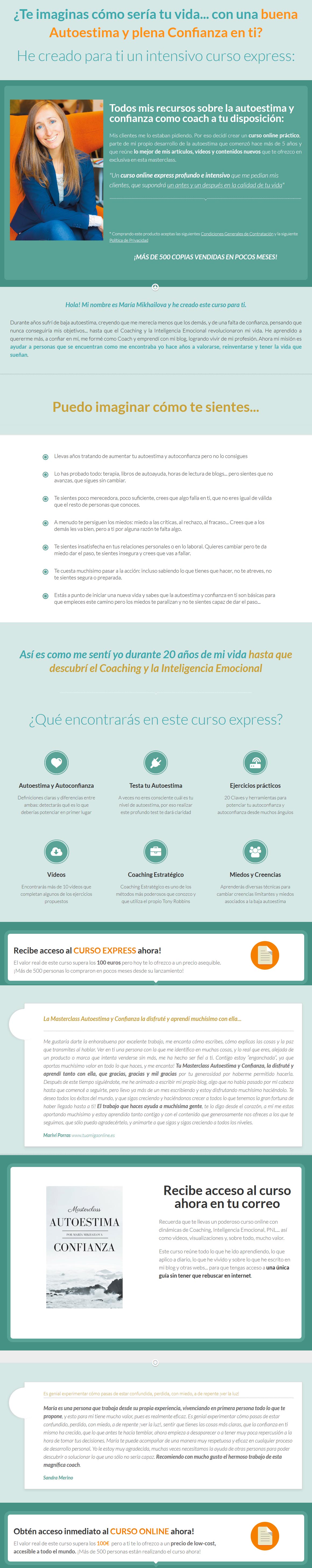 Masterclass Autoestima y Confianza - maría mikhailova