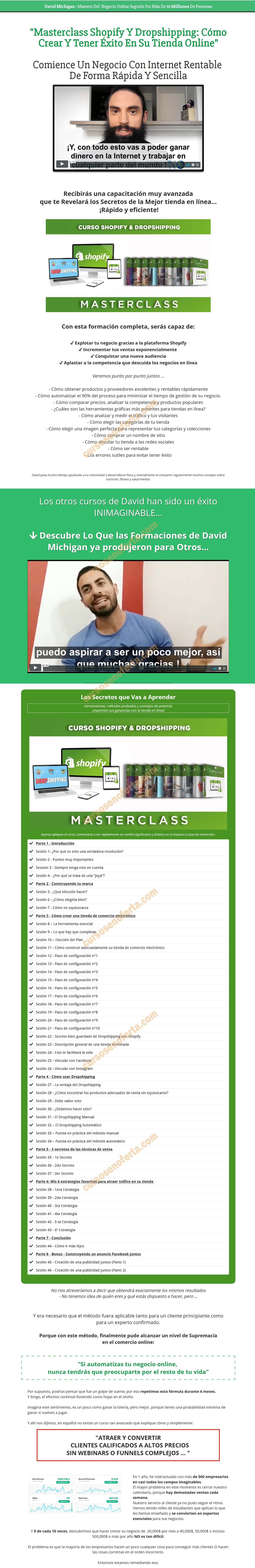 Masterclass Shopify y Dropshipping