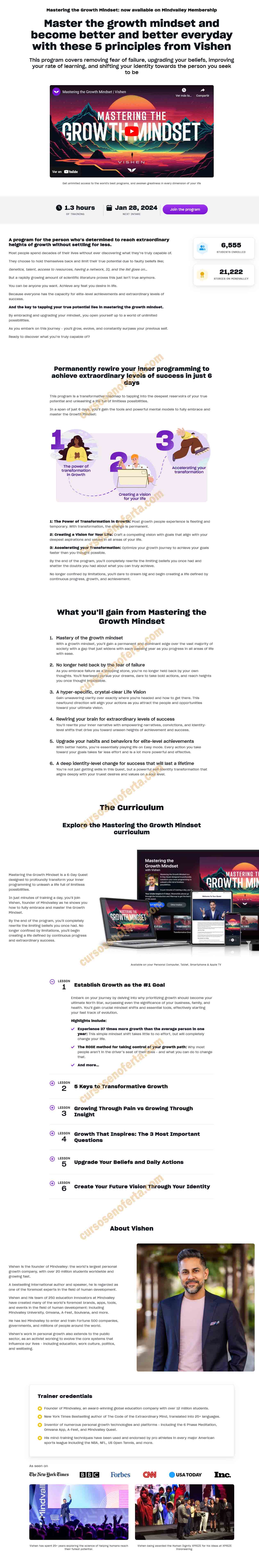 Mastering the Growth Mindset ((Inglés)