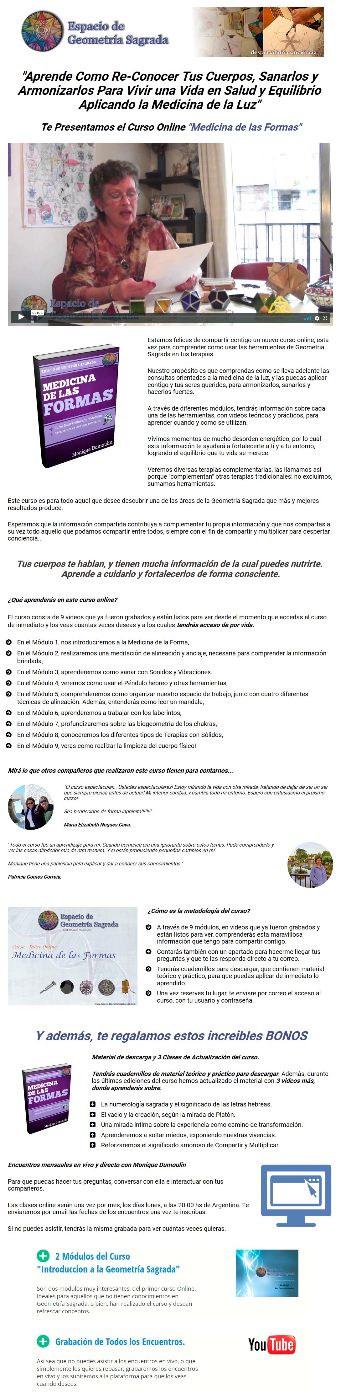 Medicina de las Formas- monique dumoulin