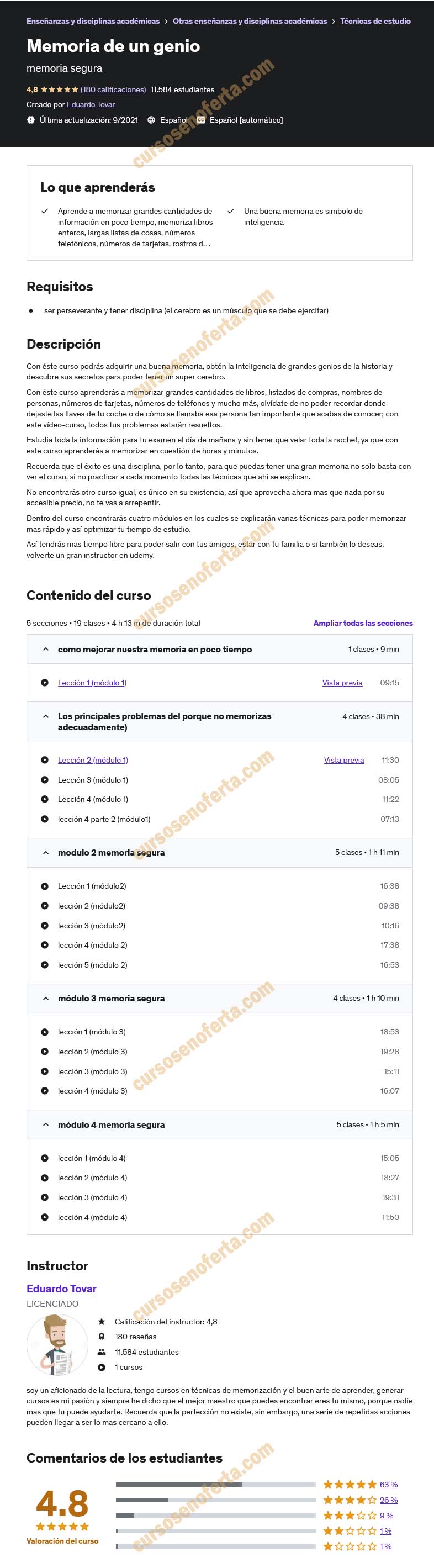 Memoria de un genio - eduardo tovar