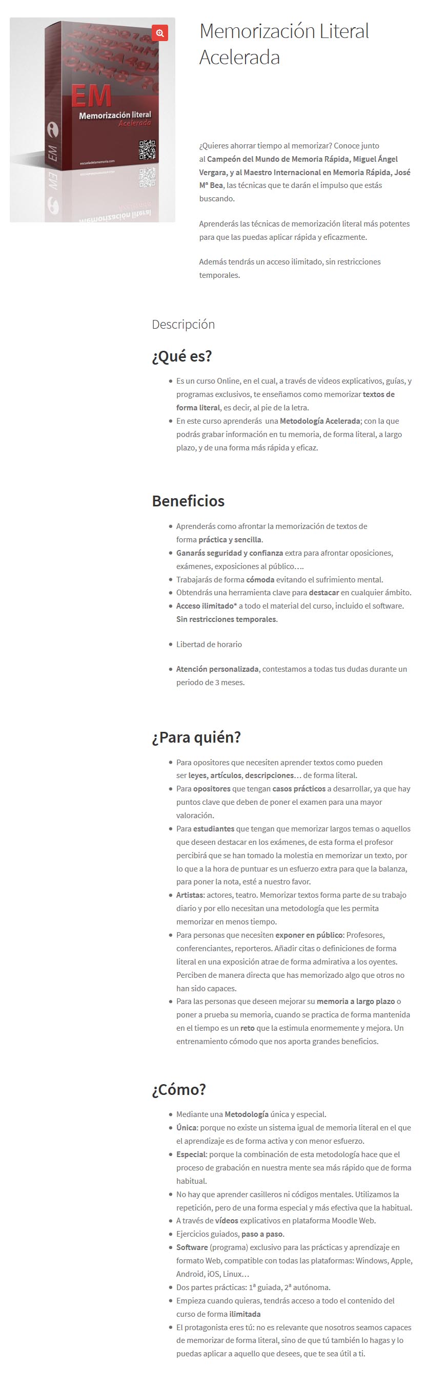 Memorización Literal Acelerada