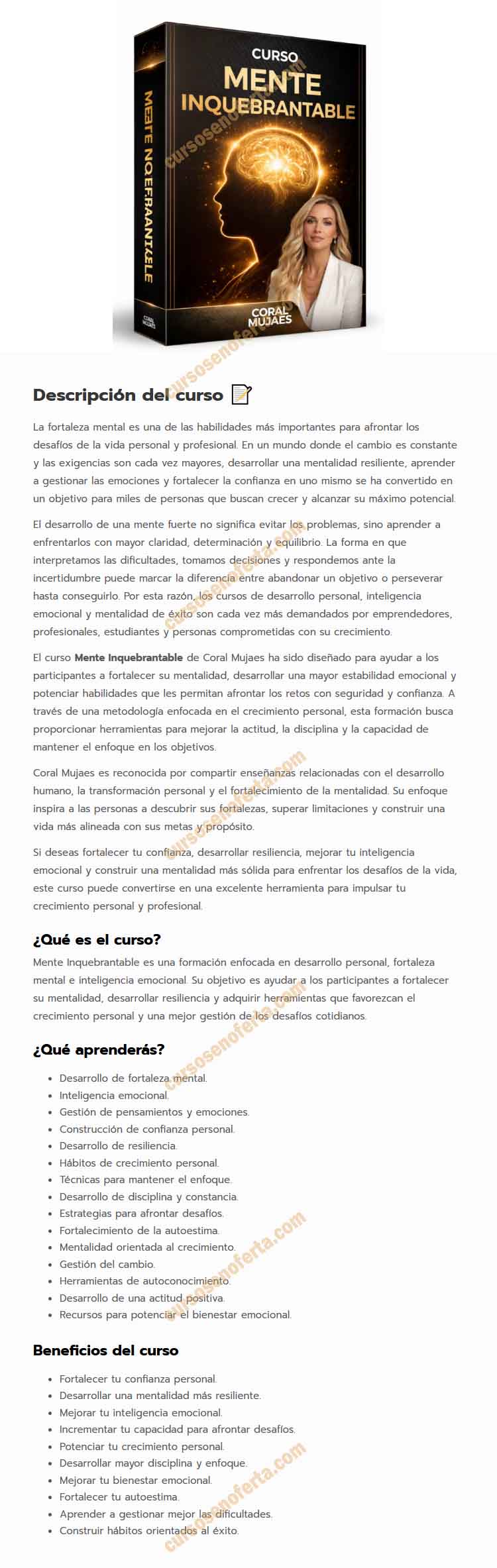 Mente Inquebrantable - Coral Mujaes
