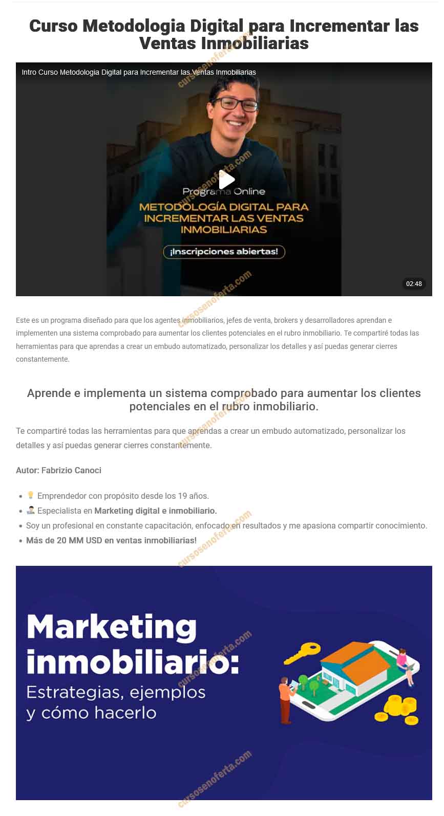 Metodología Digital Para Incrementar las Ventas Inmobiliarias - fabrizio canoci