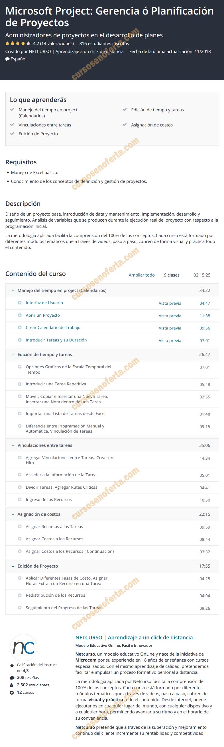 Microsoft Project: Gerencia ó Planificación de Proyectos