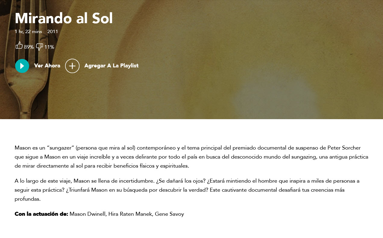 Mirando al sol - gaia