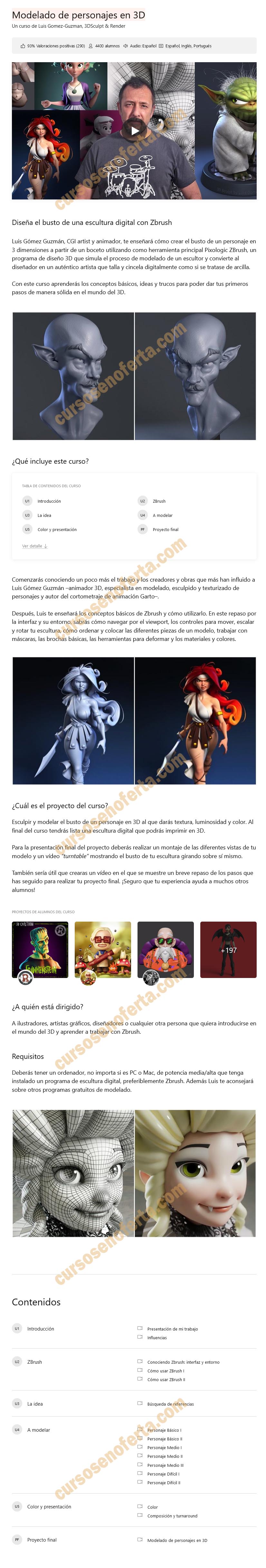 Modelado de personajes en 3D