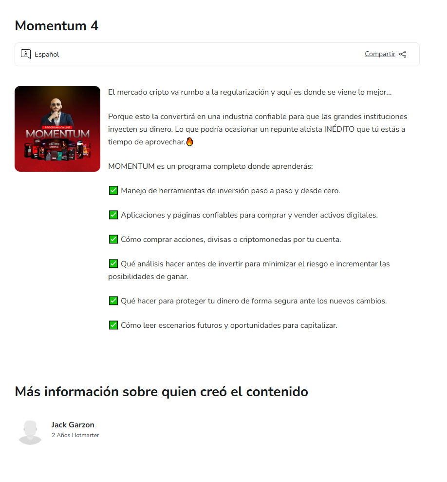 Momentum 4 - jack garzon
