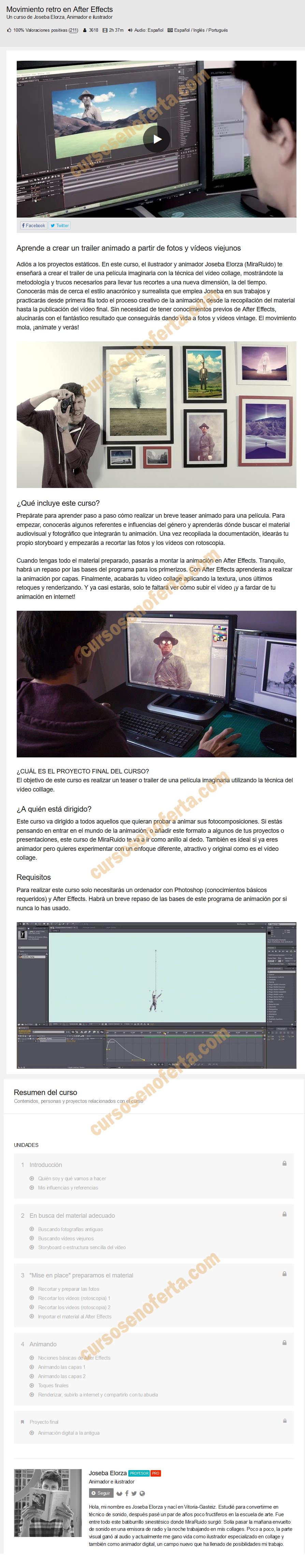 Movimiento retro en After Effects