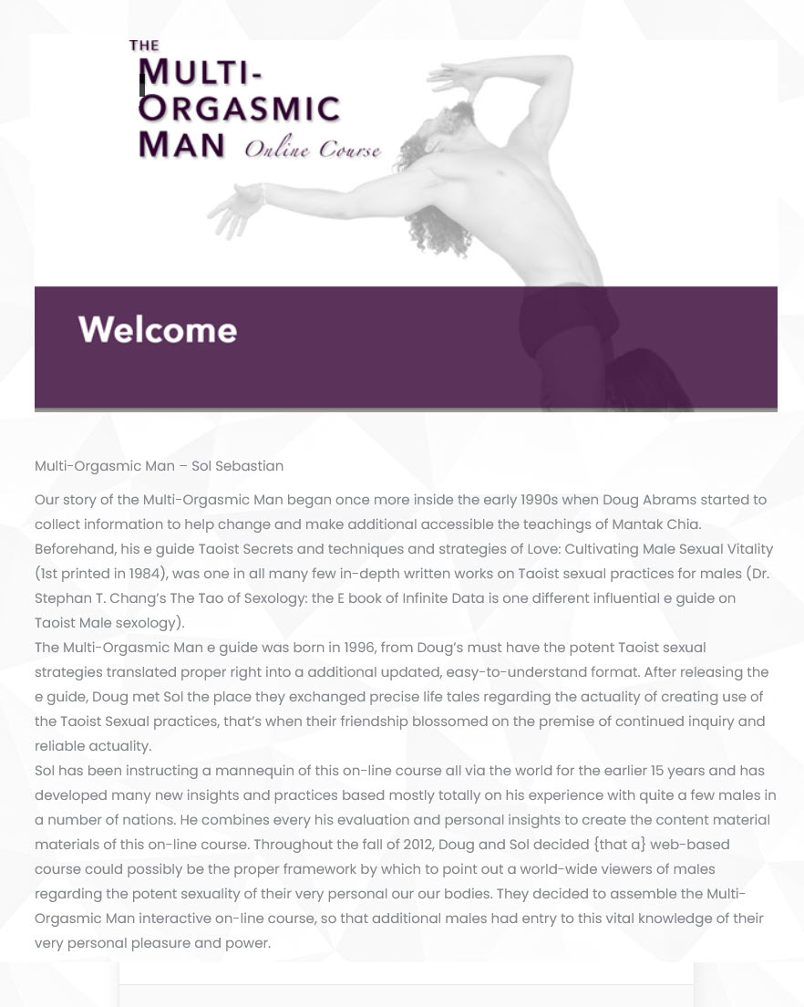 Multi-orgasmic man (inglés)