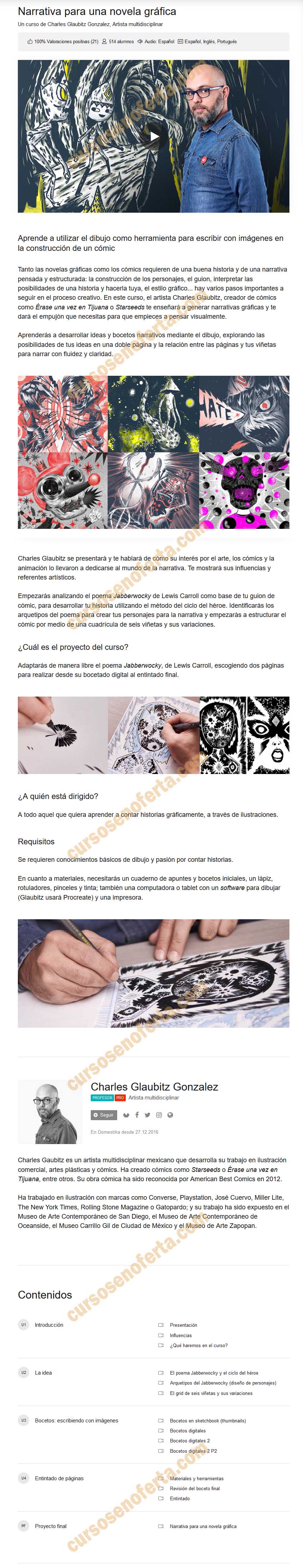 Narrativa para una novela gráfica