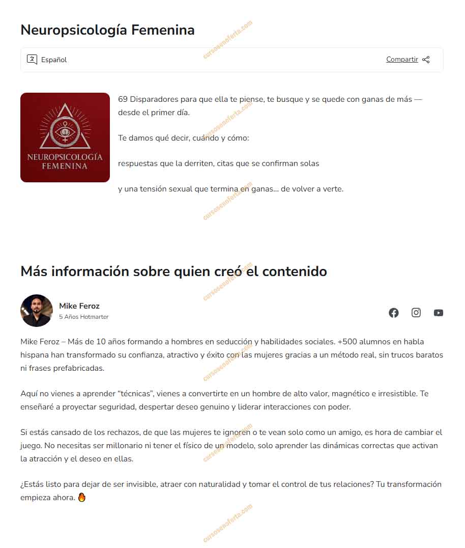 Neuropsicología Femenina - mike feroz