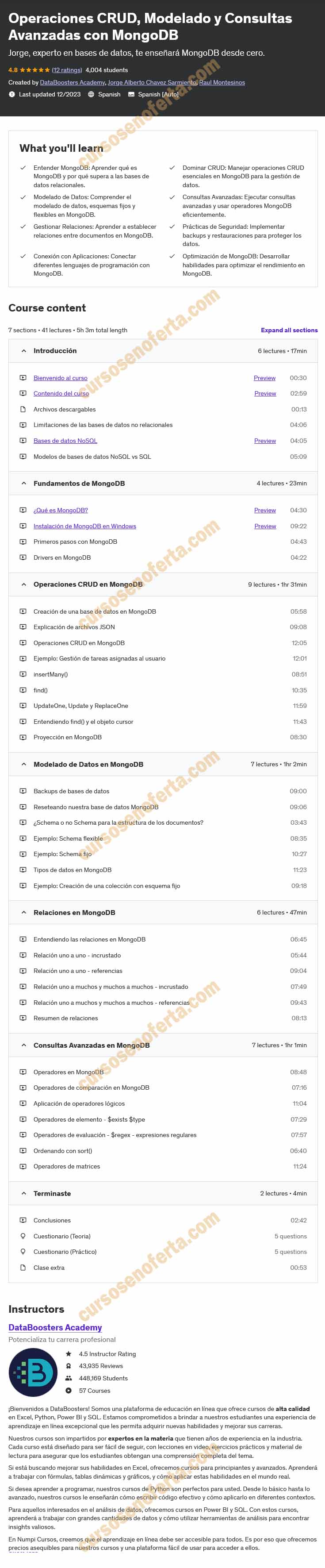 Operaciones CRUD Modelado y Consultas Avanzadas con MongoDB