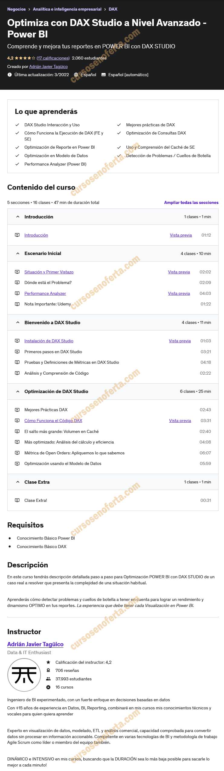 Optimiza con DAX Studio a Nivel Avanzado - Power BI