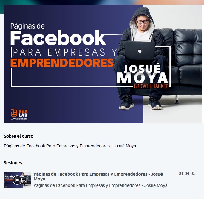 Páginas de Facebook Para Empresas y Emprendedores - josué moya