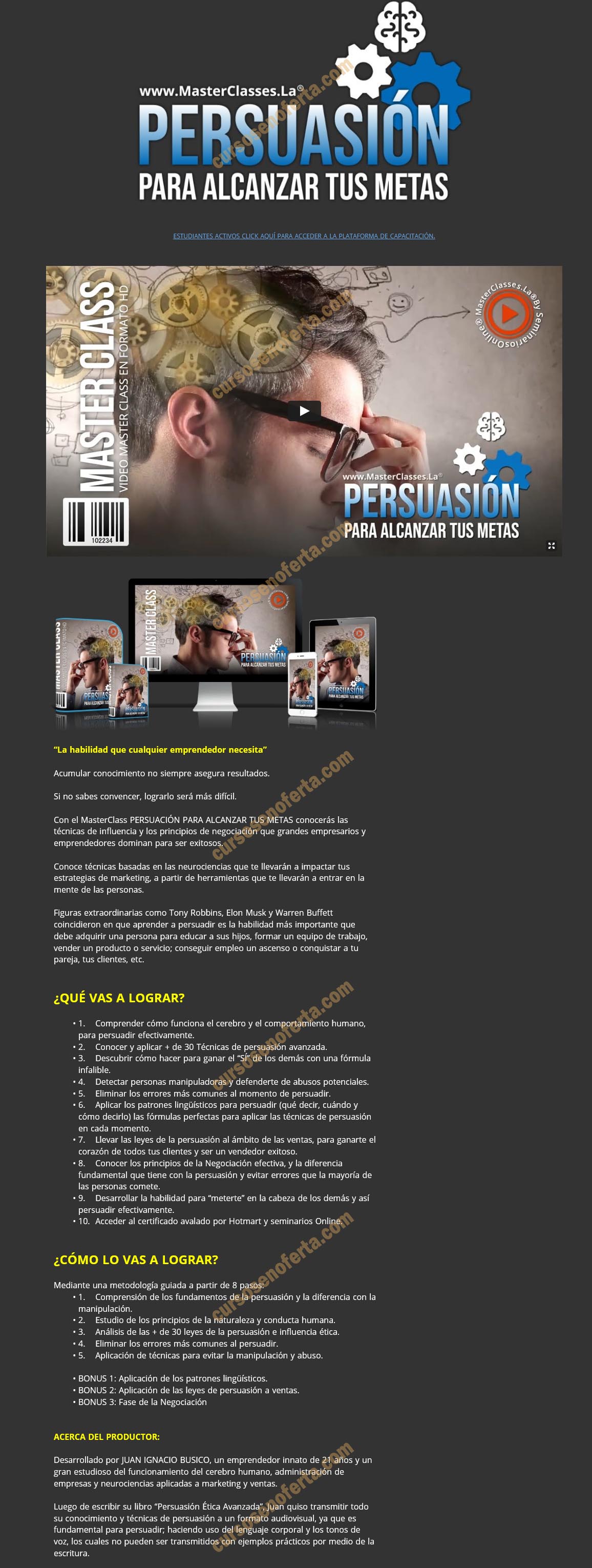 Persuasión para alcanzar tus metas