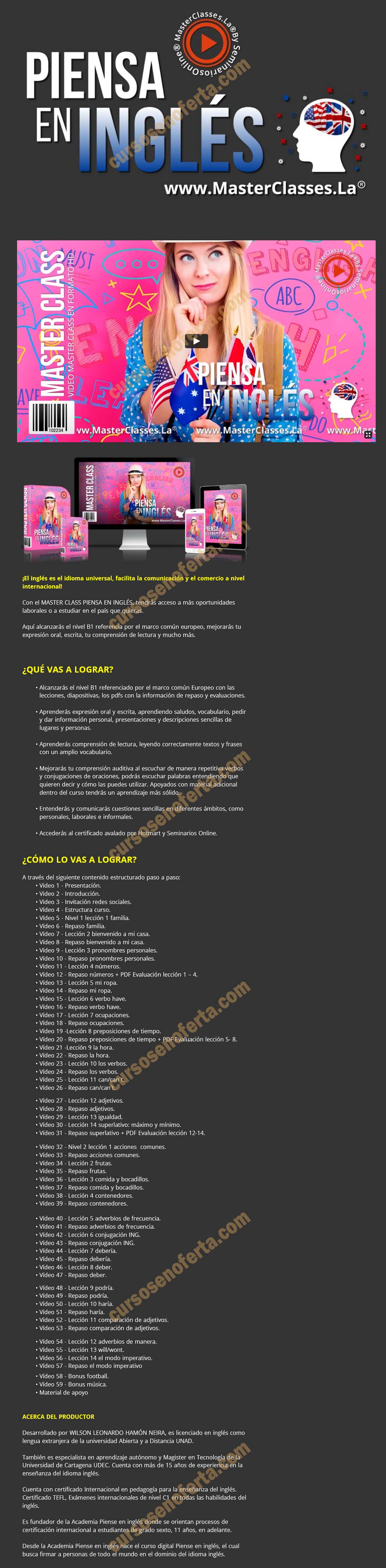 Piensa en inglés