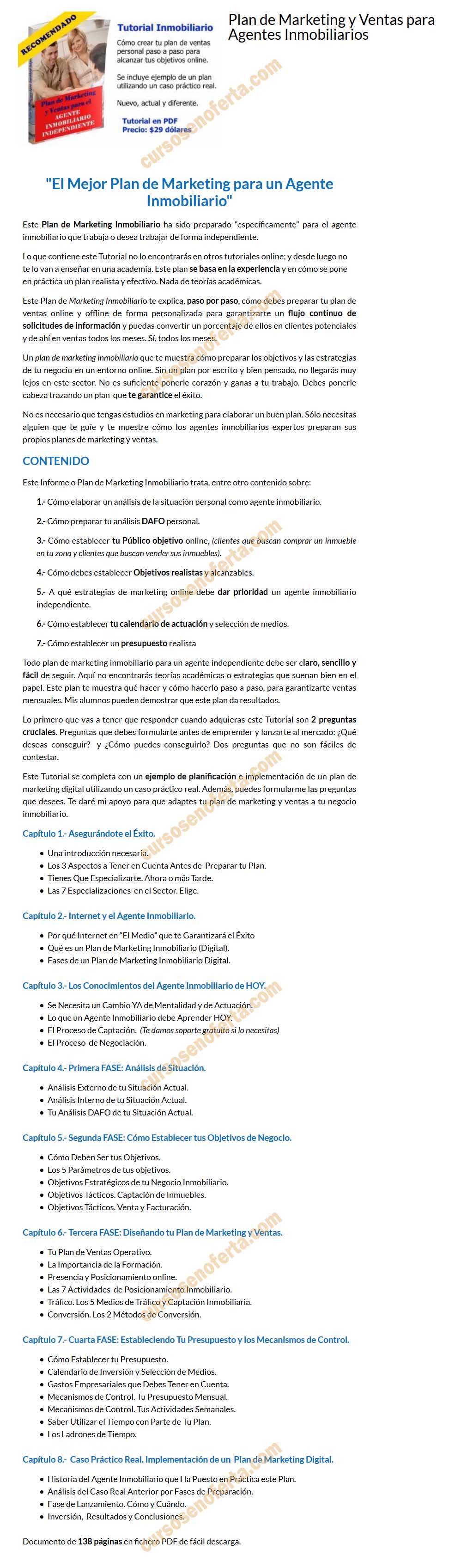 Plan de marketing y ventas para el agente inmobiliario independiente