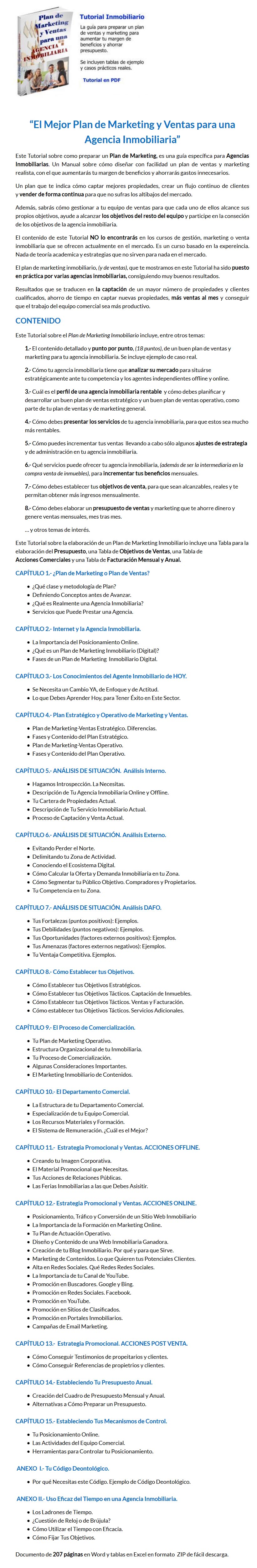Plan de Marketing y Ventas Para una Agencia Inmobiliaria
